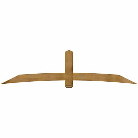 Ekena Millwork Bellingham Rough Sawn Timber Gable Bracket, Western Red Cedar, 108"W x 27"H x 6"D x 6"F, 6/12 Pitch GBW108X27X0606BEL00RWR